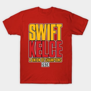 Swift Kelce - A Union of Champions T-Shirt